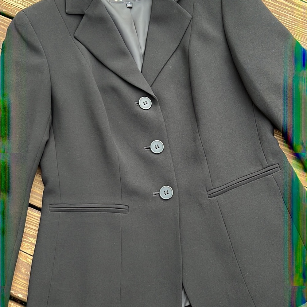 Stylish 3-Button Front Black Fitted Business Blaz… - image 2